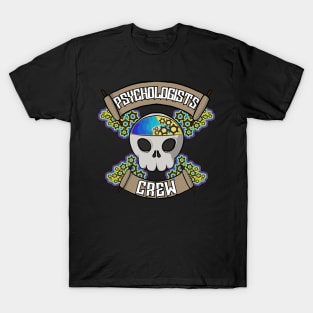 Psychologists crew Jolly Roger pirate flag T-Shirt